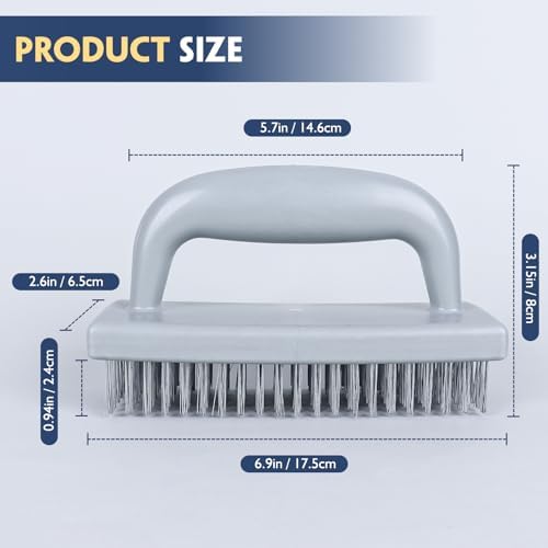 Stainless Steel Wire Brush Set 3Pcs, 6.9" x 2.6" Size Block Brush - Image 2
