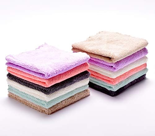 Kyapoo Baby Washcloths 12 Pack 12x12 Inches Microfiber Coral Fleece Extra - Image 5