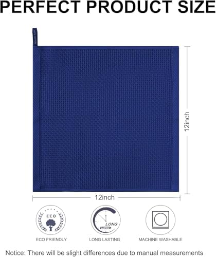 joybest Cotton Kitchen Dish Cloths, 12x12 Inches - Image 3