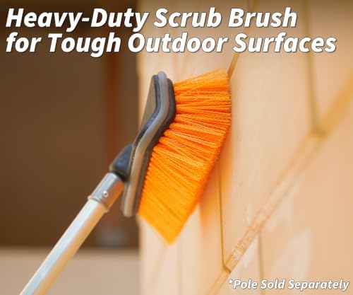 Hard Bristle Deck Scrub Brush Heavy Duty - Image 3