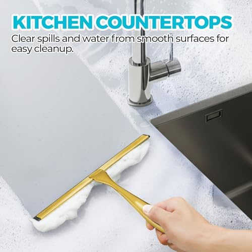 ALFLOD Shower Squeegee for Glass Doors, Tile Walls, Mirrors and Windshields - Image 6