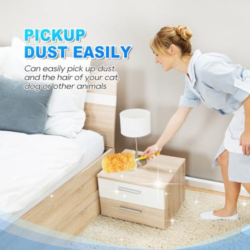 30 Pack Duster Refills with 2 Handles, Compatible with Swiffer - Image 6