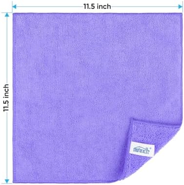 HOMEXCEL Purple Microfiber Cleaning Cloth, Microfiber Towels - Image 2