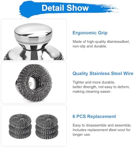 7PCS Steel Wool Scrubber Pads - Image 3