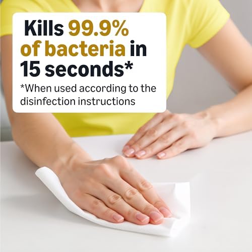 Amazon Basics Disinfecting Wipes, Lemon Scent, - Image 3