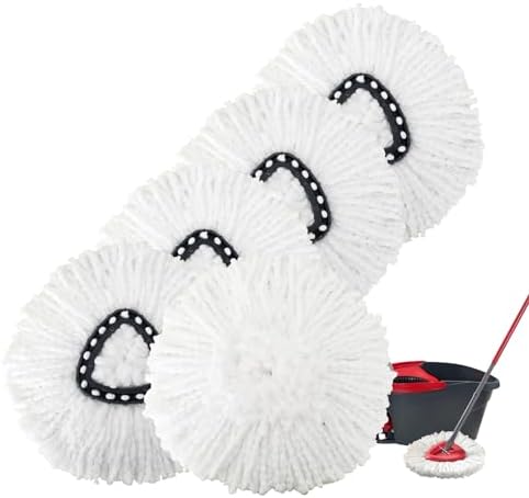 5 Pack Spin Mop Replacement Heads Mop Refills Microfiber Mop Replace Heads Safe by FAMEBIRD