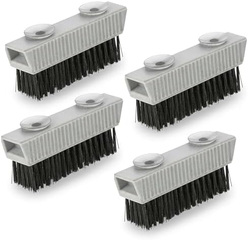Nail Brush for Cleaning Fingernails, Heavy Duty Fingernail Brush, 4 Pack by GripClean