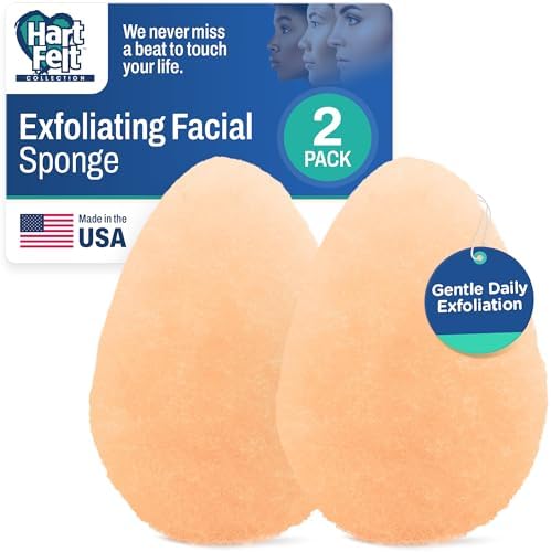 HartFelt 2ct Tear Drop Gentle Face Scrubber by HartFelt