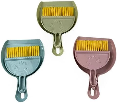 3PCS Hand Broom and Dustpan Set Mini Household Cleaning Tool by Unknown