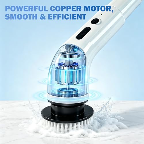 Electric Spin Scrubber, Cordless Shower Scrubber - Image 6