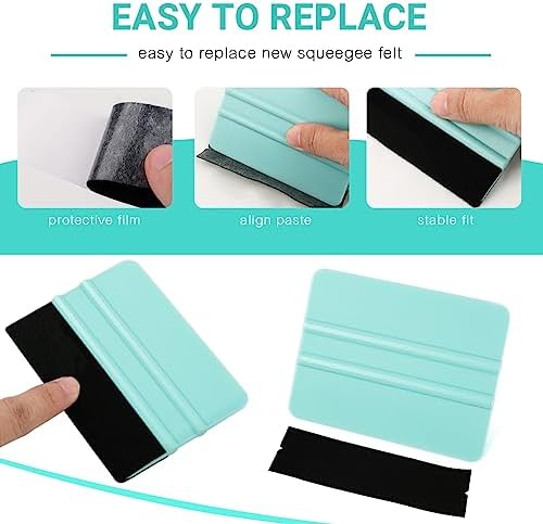 WRAPXPERT Squeegee for Vinyl- Felt Vinyl Squeegee 2 Pcs - Image 2