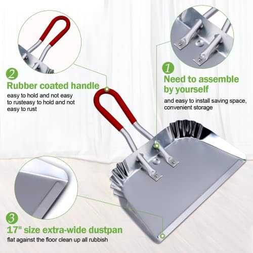TOP DOG 17" Aluminum Metal Dustpan - Image 3