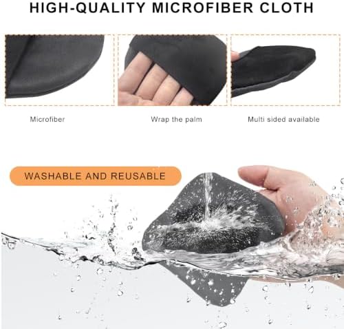 2 PCS Car Screen Cleaner, Triangle Microfiber Cloth Non-Scratch Auto - Image 3