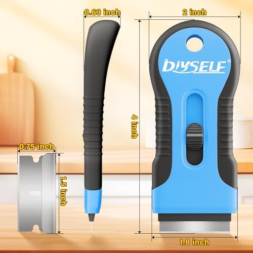 DIYSELF 2 Pack Glass Scraper, Razor Blade Scraper Tool - Image 6