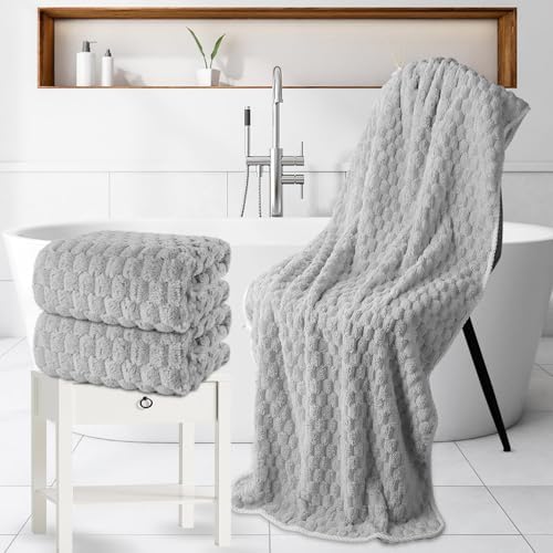 Extra Large Microfiber Bath Towels, 35″ x 70″ - Image 2