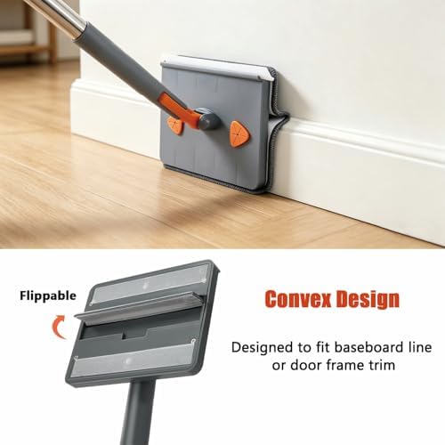 Upgraded 98'' Long Handle Wall Cleaner Mop & Baseboard Cleaning Tool - Image 4