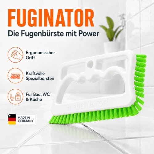 Fuginator Scrub Brush for Tile and Grout: Stiff Nylon Bristle Scrubbing Brush - Image 4