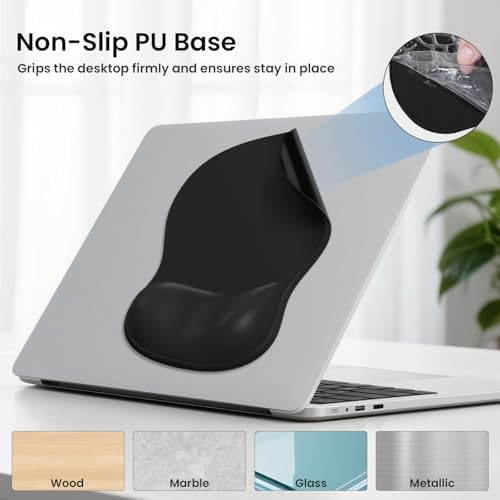 AKIT Ergonomic Mouse Pad and Keyboard Wrist Rest Set, Memory Foam - Image 5