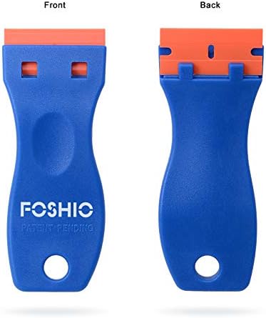 FOSHIO Plastic Razor Blade Scraper Include 2PCS Scraper Tool and 100PCS Blades - Image 3