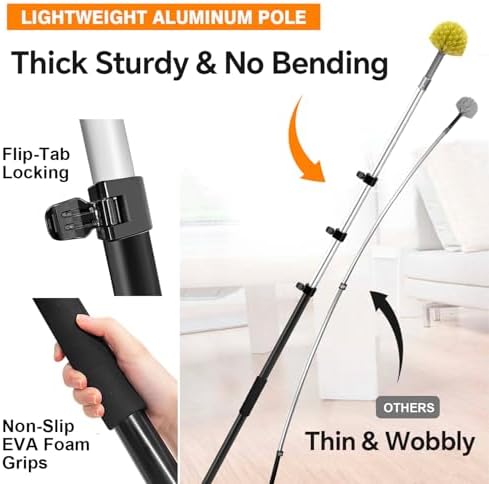 4-in-1 4-12Ft 4-Stage Telescoping Extension Pole Kit - Image 3