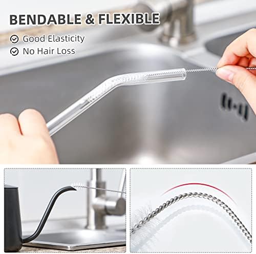 Hiware Straw Cleaner Brush Set, 8-Piece Long Cleaning Brush - Image 5