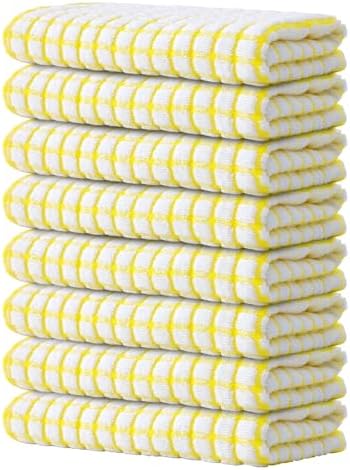 Kitinjoy Cotton 8 Pack Terry Kitchen Towels by Kitinjoy