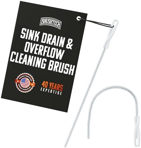 Brushtech Sink Drain & Overflow Multi-Purpose Cleaning Brush by Brushtech