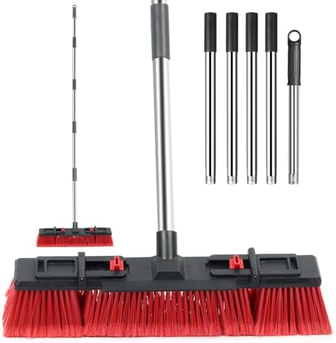 Broom for Outdoor & Commercial-Grade Heavy-Duty Push Broom by YOUSHANGJIA