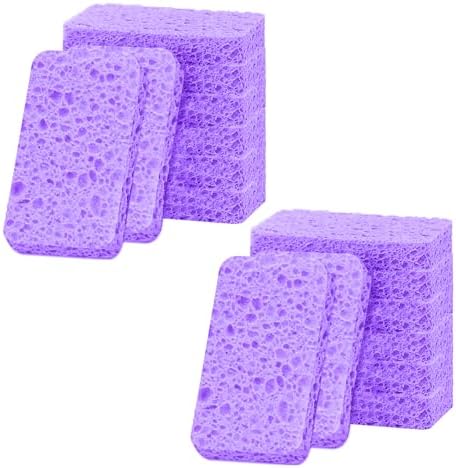 12 - Pack Non-Scratch Scrub Sponges - Sponges by Mainlyrunmakeupsuppliers