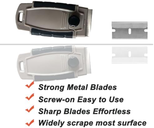 Plastic Razor Blade Scraper Hand Held Window Vinyl Tint Scraper Pack 2 - Image 3