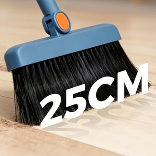 Heavy Duty Broom and Dustpan Combo Set Extendable Handle, 180° Rotating Pet - Image 4