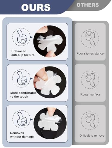 Secopad 12PCS Snowflake Non Slip Bathtub Stickers - Image 5