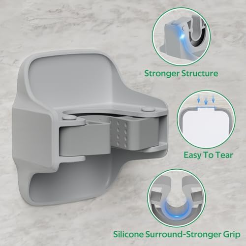 reliahom Broom Holder Wall Mount Mop Grippers organizer wall hanging - Image 3