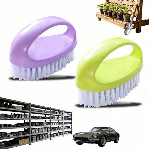 Fingernail Cleaning Brush 2 Pack, Heavy Duty Scrub Brushes by yayaboqu
