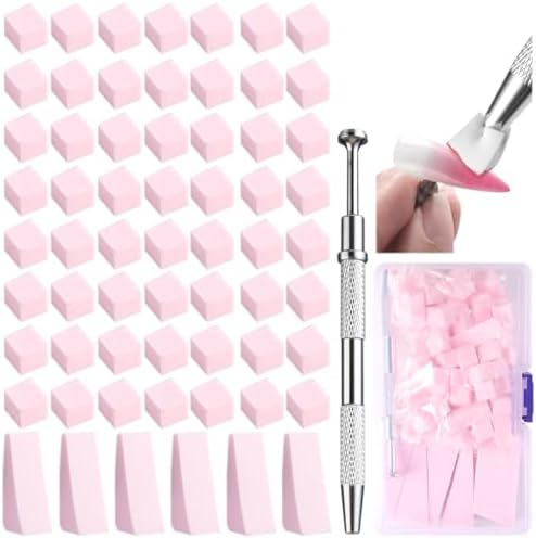 Fcozpjk 100Pcs Soft Nail Sponges by Fcozpjk