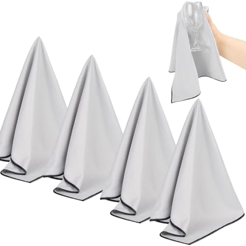 SINLAND Microfiber Glass Polishing Cloths Large Size Thick Lintless Drying by SINLAND
