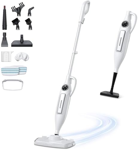 10-in-1 Steam Mop, Powerful Handheld Steam Cleaner by OVANZA
