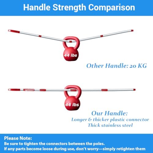 Spin Mop Replacement Handle for Ocedar EasyWring/RinseClean/H2Pro Flat Mop - Image 5