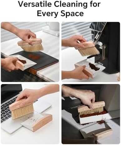 Coffee Brush & Dustpan Set, Magnetic Snap-Together Storage - Image 3