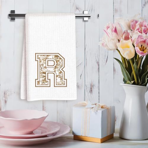 Chinoiserie Initial Kitchen Towels, Personalized Kitchen Towels, Personalized - Image 3
