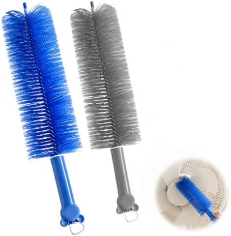 2 Pcs Bendable Fan Duster Cleaning Brush, Stiff Dense Bristles by Unknown