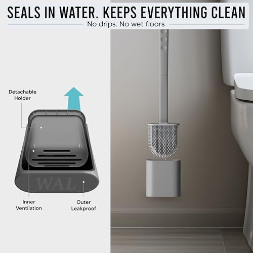 Modern Minimalist Silicone Toilet Brushes & Holders - Image 4