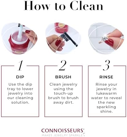 CONNOISSEURS Premium Edition Jewelry Cleaner, Value Size 9.6oz - Image 5