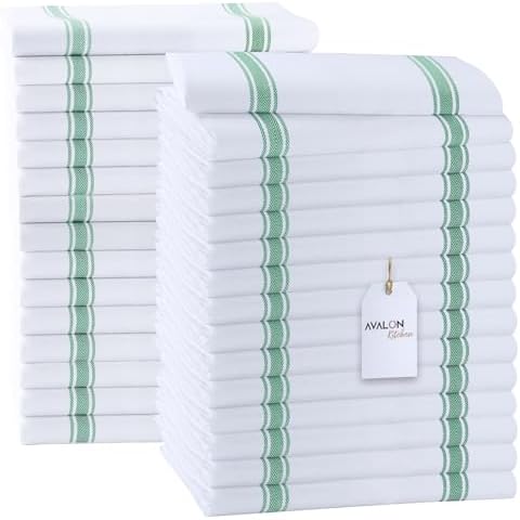 Avalon Kitchen Dish Towels, Cotton Kitchen Towels, 30 Pack by AvalonKitchen