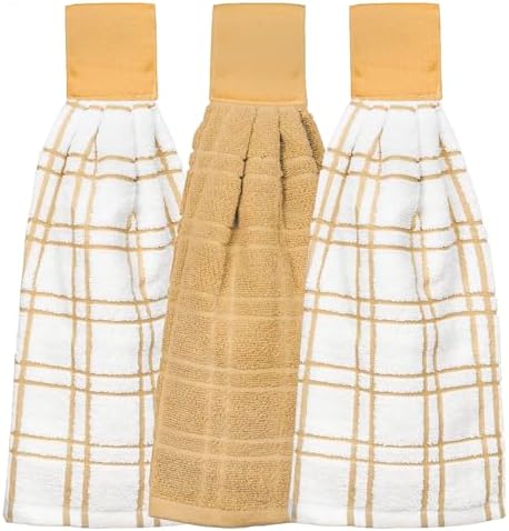 Ritz Premium 100% Cotton Solid and Multi Check Kitchen Tie Towel Absorbent by RITZ