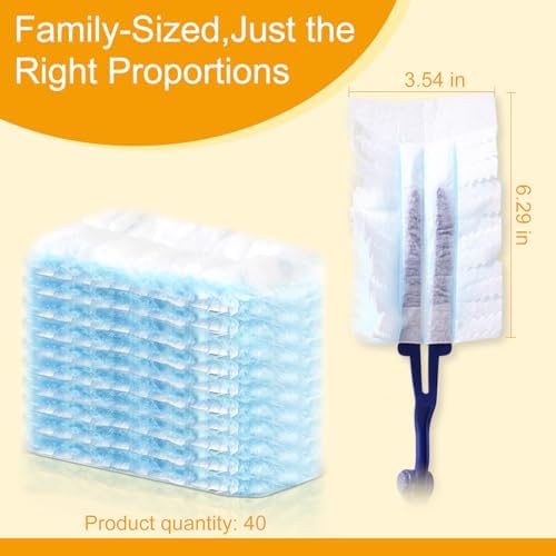 40 Count Electrostatic Duster Refills Replacement Head - Image 2