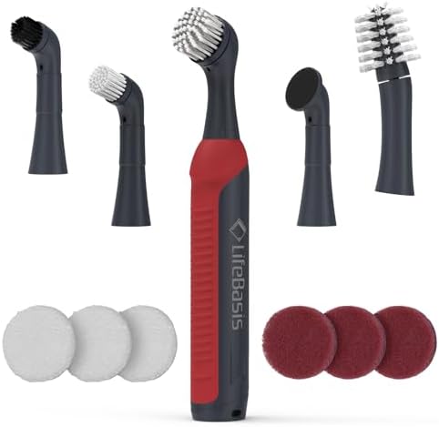 LifeBasis Cordless Rechargeable Power Scrubber Brush by LifeBasis