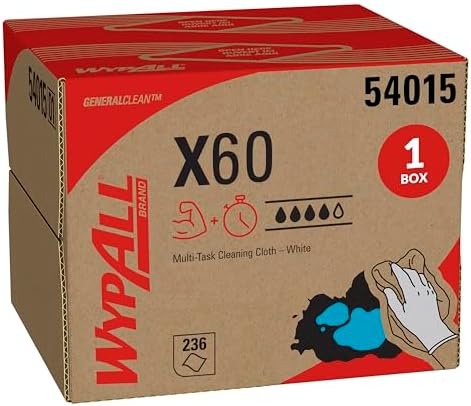 WypAll GeneralClean X60 Multi-Task Cleaning Cloths, 236 Towels by WypAll%C2%AEHeavyDutyWipers