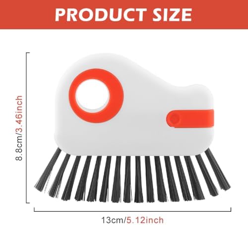 2 Pack 2-in-1 Groove Cleaning Brush, Window Track Scraper Cleaner - Image 2