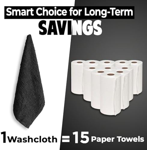 DAN RIVER 12 Pack Cotton Wash Cloths Set - Image 6
